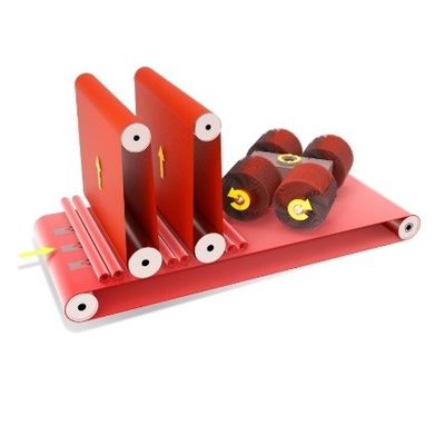 Ejon YZ1000SS Dubbelgordel 4 rollers Automatische metaalvliegtuigpoetsmachine Low Powe