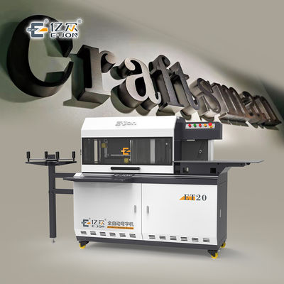 Automatische ET20 Aluminium Channel Letter Bender Machine voor voor- en achterkant