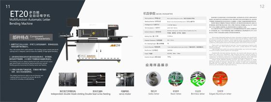 CE-gecertificeerde multifunctionele aluminium legering kanalen brief buigmachine van EJON