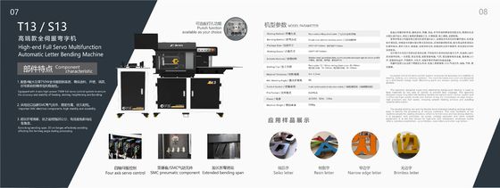 Versatile T13 3D brieftekens maken machine voor letters van aluminiumlegering